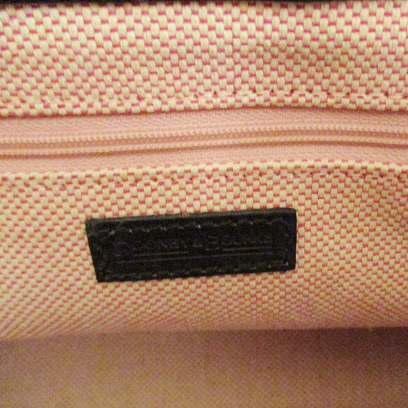 Dooney & Bourke Satchel Handbag Black Croc Embossed Leather Reversible Clip Lock - Picture 9 of 15